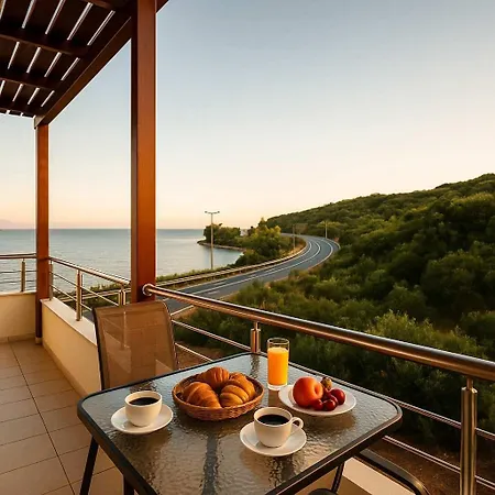 Armonia - Beachfront Majestic Retreat Tatil Evi Petalídhion